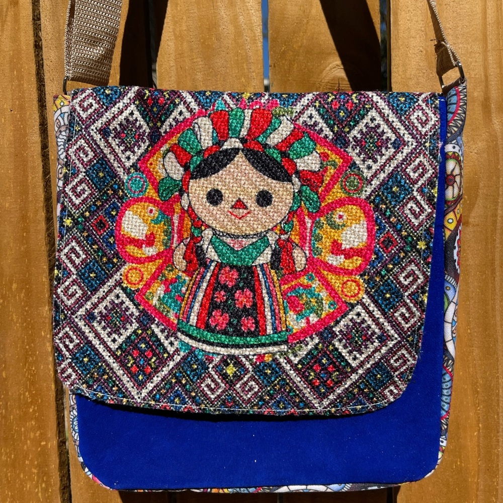 Frida Kahlo Suede Bag